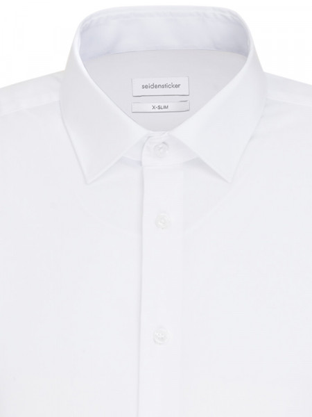 SEIDENSTICKER Extra Slim Fit Camisa Blanco Business Kent Popeline - Vista 2
