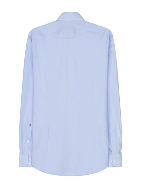 SEIDENSTICKER Slim Fit Camisa Azul claro Business Kent Popeline