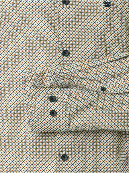 REDMOND Comfort Fit Camisa Marrón claro Kent Print - Vista 2