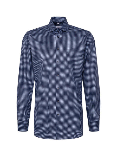 SEIDENSTICKER Regular Fit Camisa Azul oscuro New Kent Twill
