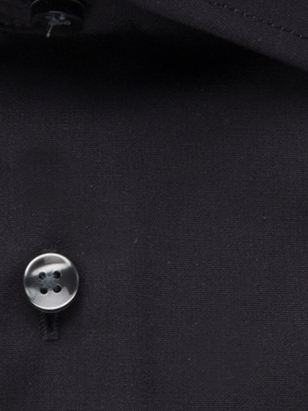 SEIDENSTICKER Tailored Fit Camisa Negro Business Kent Popeline - Vista 3
