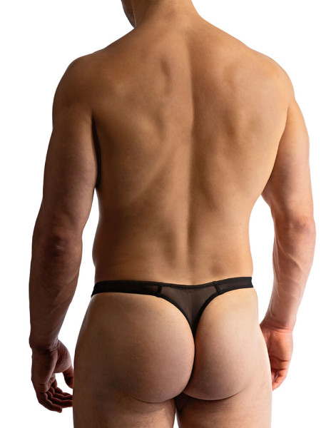 MANSTORE Regular Fit Negro Microfaser