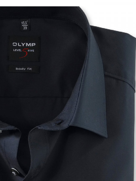 OLYMP Slim Fit Camisa Marina New York Kent Uni Stretch