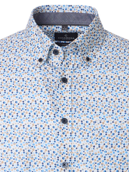 CASAMODA Regular Fit Camisa Marrón Button-Down Easy Care  - Vista 1