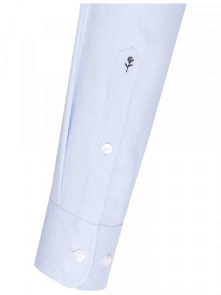 SEIDENSTICKER Tailored Fit Camisa Azul claro Business Kent Struktur - Vista 1