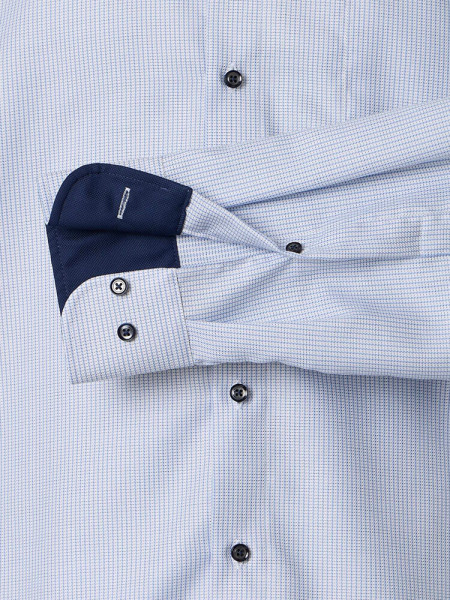 VENTI Comfort Fit Camisa Azul claro Button-Down Struktur - Vista 2