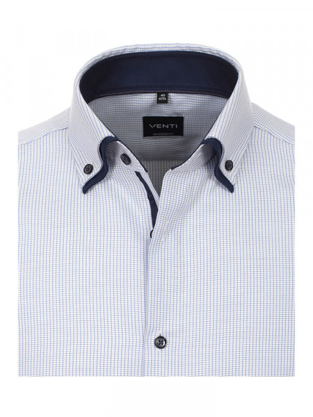 VENTI Regular Fit Camisa Azul claro Double-Button-Down Dobby - Vista 1