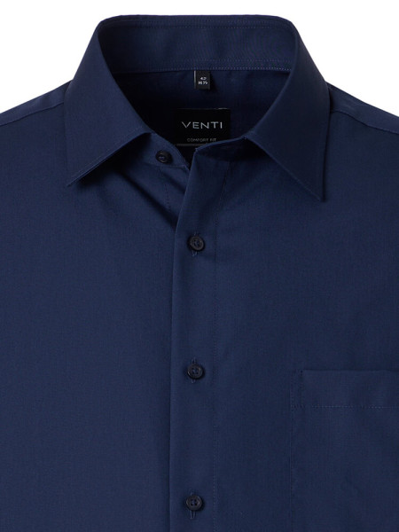 VENTI Comfort Fit Camisa Azul oscuro Kent Popeline - Vista 1