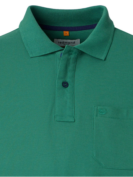 REDMOND Polo Verde oscuro Piqué - Vista 1