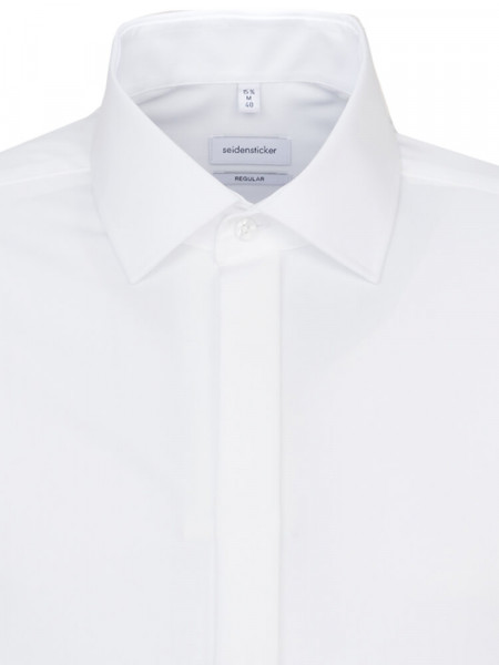 SEIDENSTICKER Regular Fit Camisa Blanco Business Kent Popeline - Vista 2