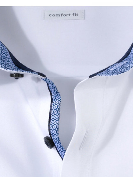 OLYMP Comfort Fit Camisa Blanco New Kent Popeline - Vista 1