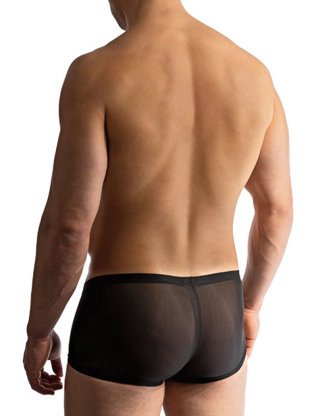 MANSTORE Regular Fit Negro Microfaser