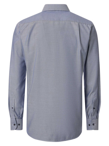 VENTI Comfort Fit Camisa Azul oscuro Button-Down Struktur