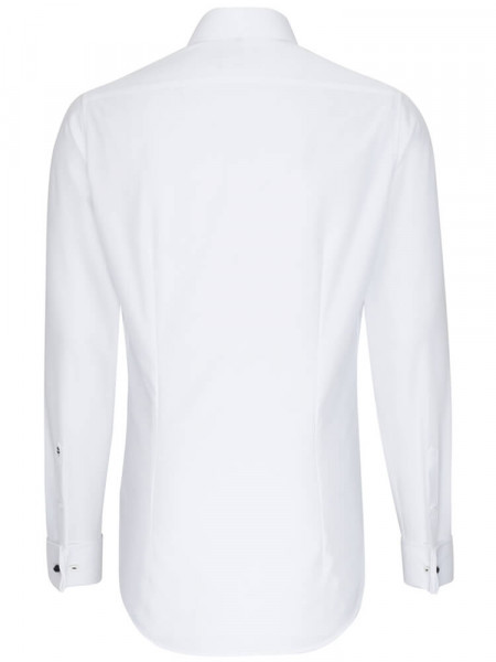 SEIDENSTICKER Slim Fit Camisa Blanco Business Kent Popeline