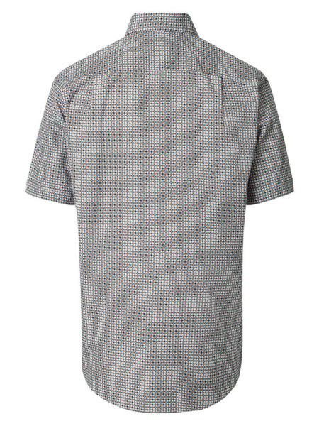 REDMOND Comfort Fit Camisa Rojo Kent Print