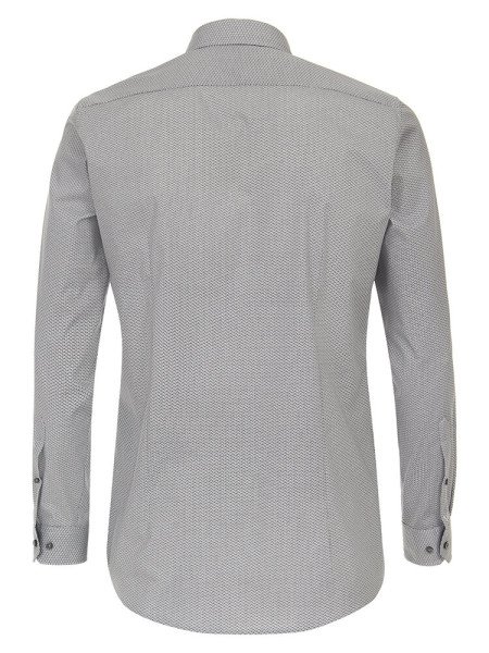 VENTI Slim Fit Camisa Negro Kent Easy Care