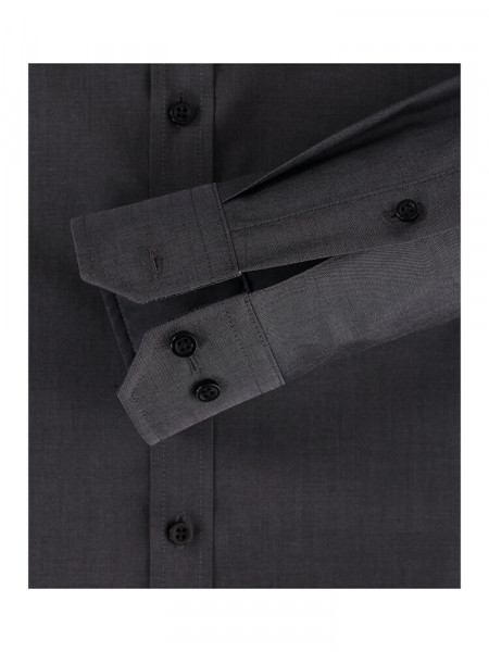 VENTI Slim Fit Camisa Antracita Kent Popeline - Vista 2