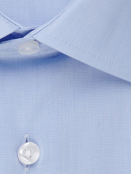 SEIDENSTICKER Slim Fit Camisa Azul claro Business Kent Fil à Fil - Vista 3