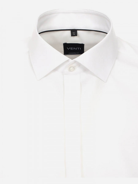 VENTI Regular Fit Camisa Blanco Kent Popeline - Vista 1