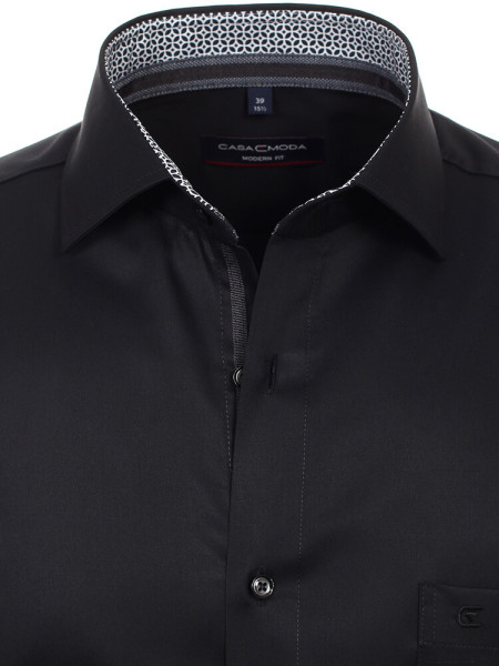 CASAMODA Regular Fit Camisa Negro Kent Easy Care  - Vista 1