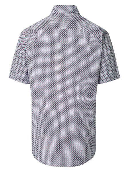 REDMOND Comfort Fit Camisa Rojo Kent Print