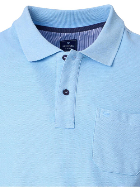 REDMOND Polo Azul claro Piqué - Vista 1