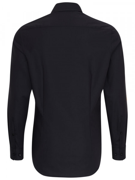 SEIDENSTICKER Slim Fit Camisa Negro Business Kent Popeline