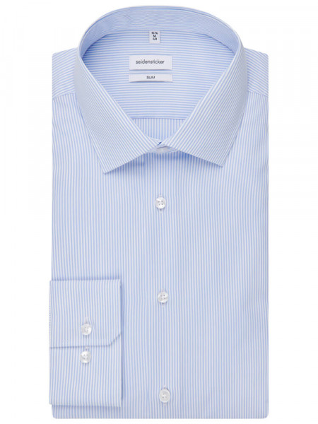 SEIDENSTICKER Slim Fit Camisa Azul claro Business Kent Office - Vista 4