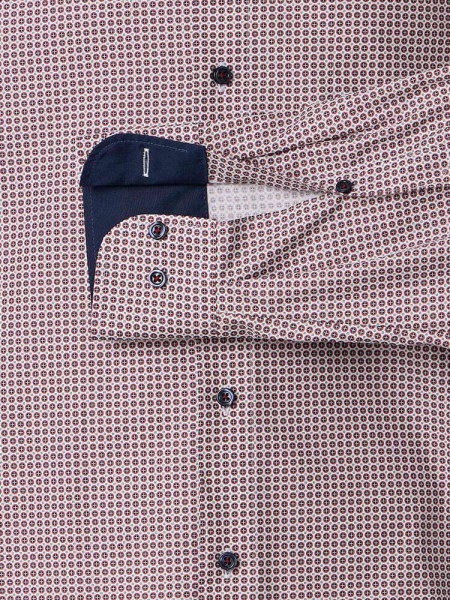 VENTI Comfort Fit Camisa Rojo Kent Popeline - Vista 2