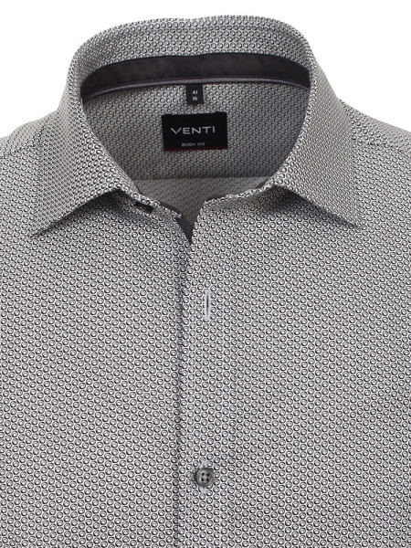 VENTI Slim Fit Camisa Negro Kent Easy Care  - Vista 1