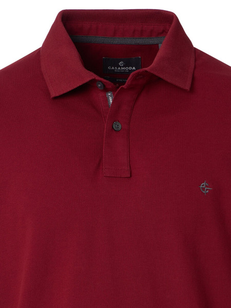 CASAMODA Polo Rojo oscuro Extrafeine Qualität - Vista 1