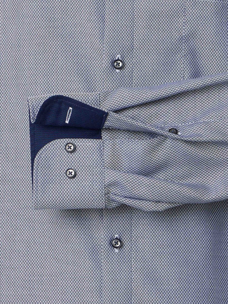 VENTI Comfort Fit Camisa Azul oscuro Button-Down Struktur - Vista 2