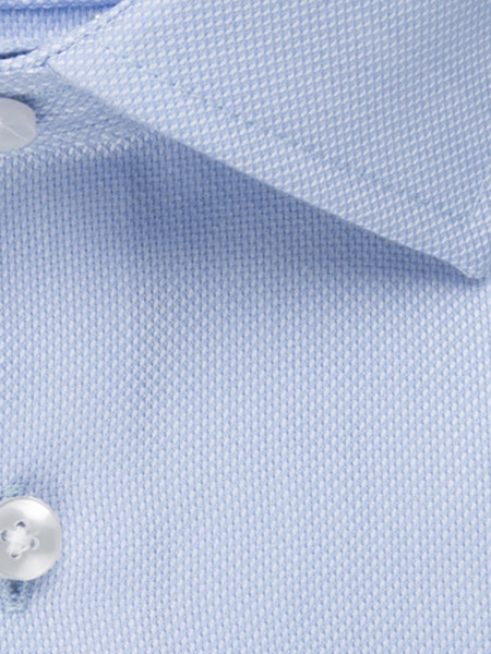 SEIDENSTICKER Slim Fit Camisa Azul claro Business Kent Struktur - Vista 3
