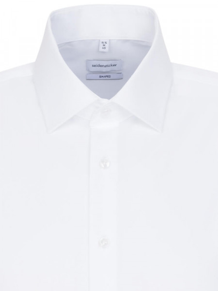 SEIDENSTICKER Tailored Fit Camisa Blanco Business Kent Popeline - Vista 2