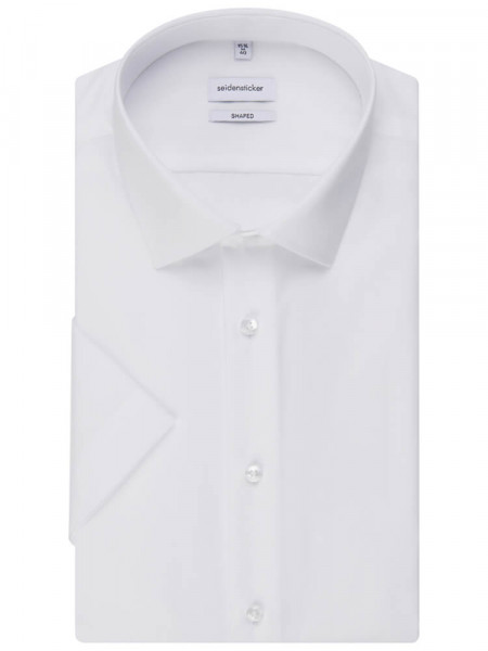 SEIDENSTICKER Tailored Fit Camisa Blanco Business Kent Popeline - Vista 4