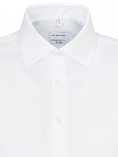 SEIDENSTICKER Tailored Fit Camisa Blanco Business Kent Struktur - Vista 2