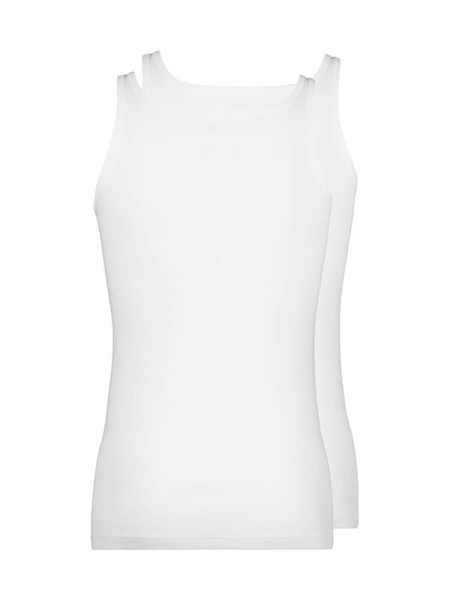 HUBER Regular Fit Blanco Feinripp