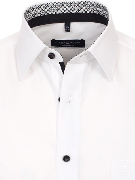 CASAMODA Comfort Fit Camisa Blanco Kent Popeline - Vista 1