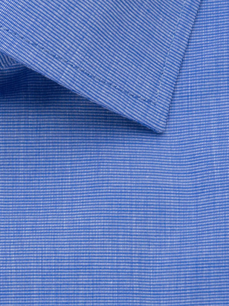 SEIDENSTICKER Regular Fit Camisa Azul medio Business Kent Fil à Fil - Vista 3