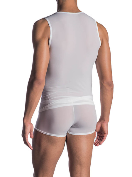 OLAF BENZ Regular Fit Blanco Microfaser