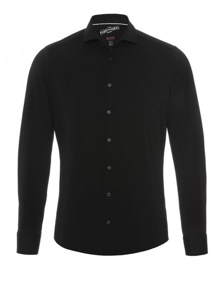 PURE Extra Slim Fit Camisa Negro Haifisch Jersey - Vista 1