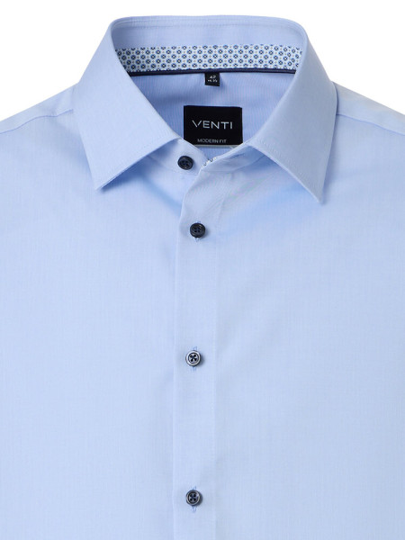 VENTI Regular Fit Camisa Azul claro Kent Popeline - Vista 1