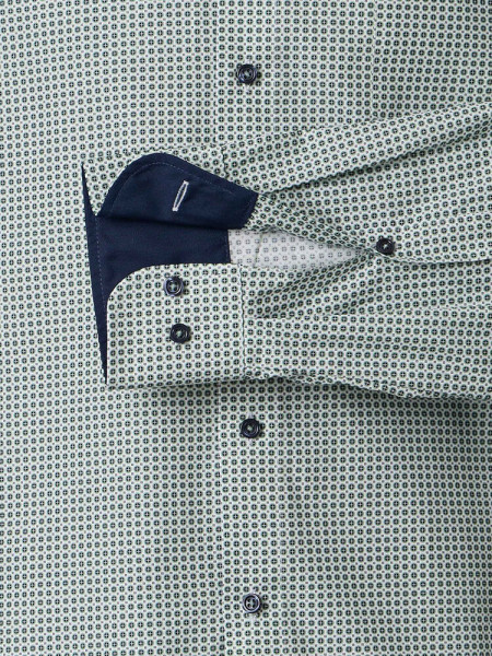 VENTI Comfort Fit Camisa Verde Kent Popeline - Vista 2