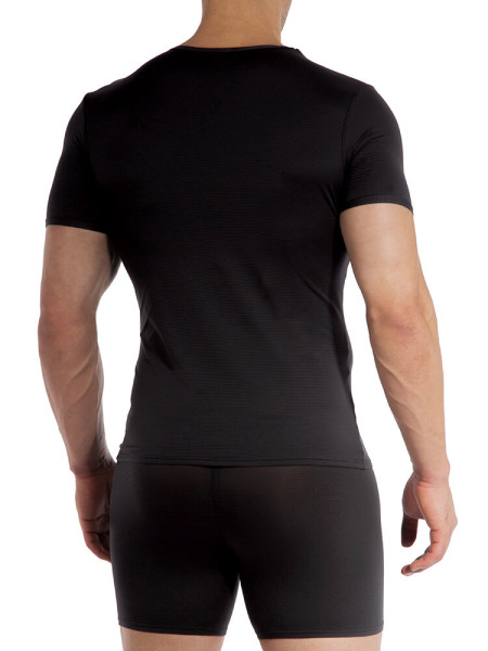 OLAF BENZ Regular Fit Negro Microfaser