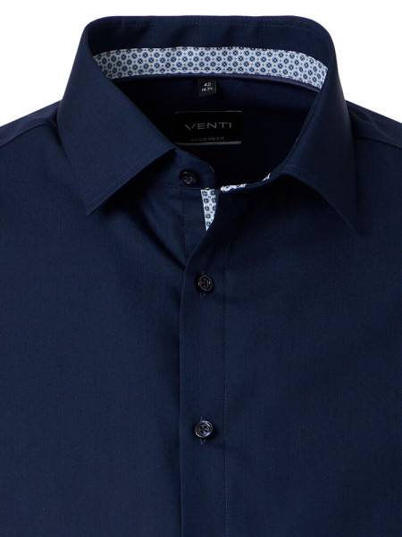 VENTI Regular Fit Camisa Marina Kent Popeline - Vista 1