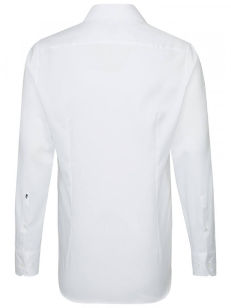 SEIDENSTICKER Slim Fit Camisa Blanco Business Kent Struktur