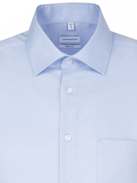SEIDENSTICKER Regular Fit Camisa Azul claro Business Kent Struktur - Vista 2