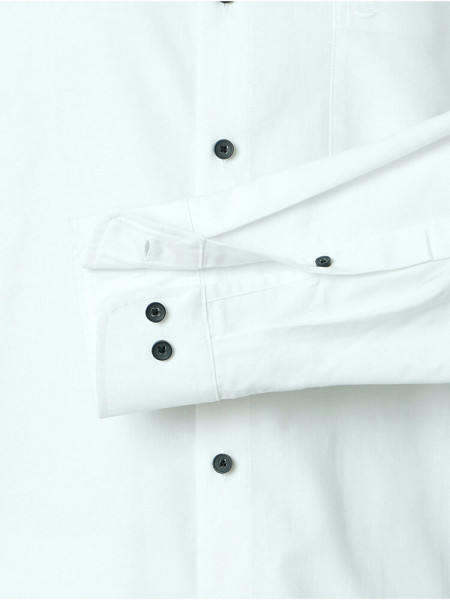 REDMOND Regular Fit Camisa Blanco Button-Down Fein Oxford - Vista 2