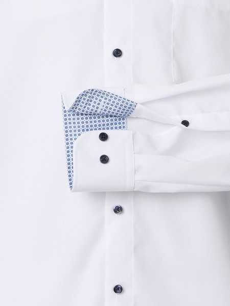 VENTI Comfort Fit Camisa Blanco Kent Popeline - Vista 2