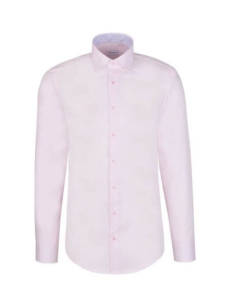 SEIDENSTICKER Slim Fit Camisa Rosé New Kent Struktur